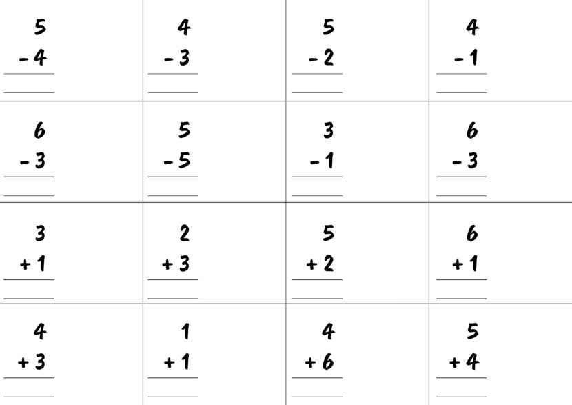 free printable addition and subtraction maths worksheets for kids