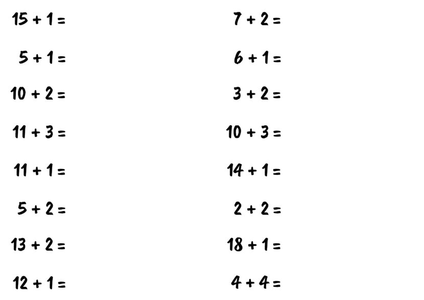 free printable addition and subtraction maths worksheets for kids
