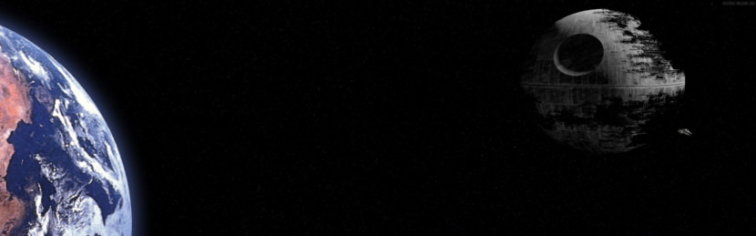 Death Star Dual Screen Wallpaper