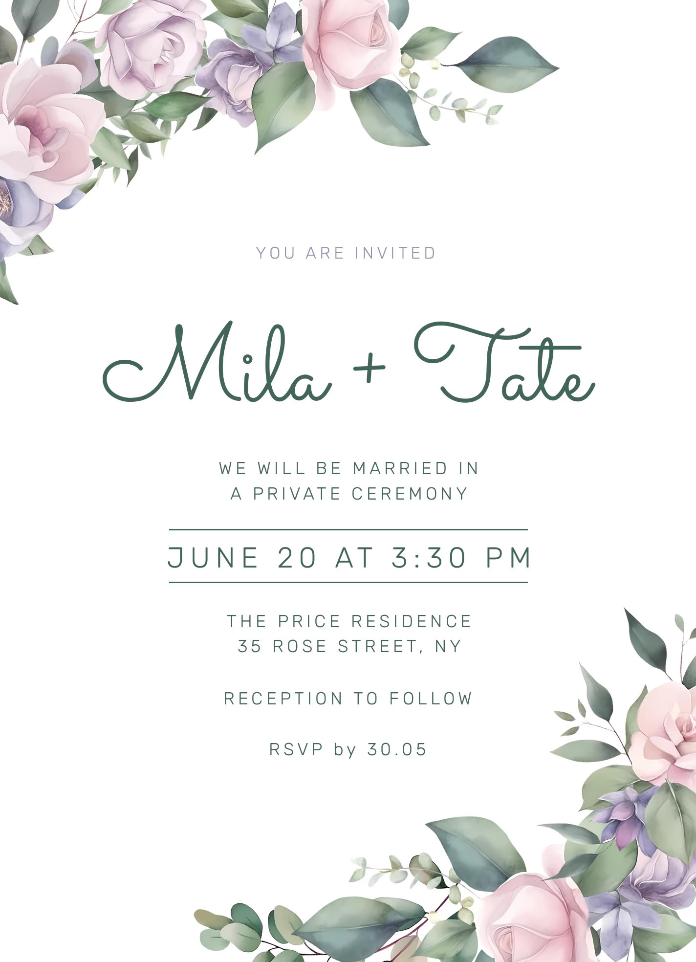 16 Free Wedding Invitation Template Cards - Printable And Editable