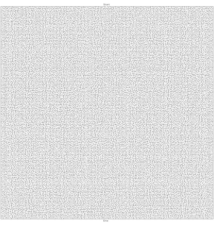 Giant Large Maze Puzzle