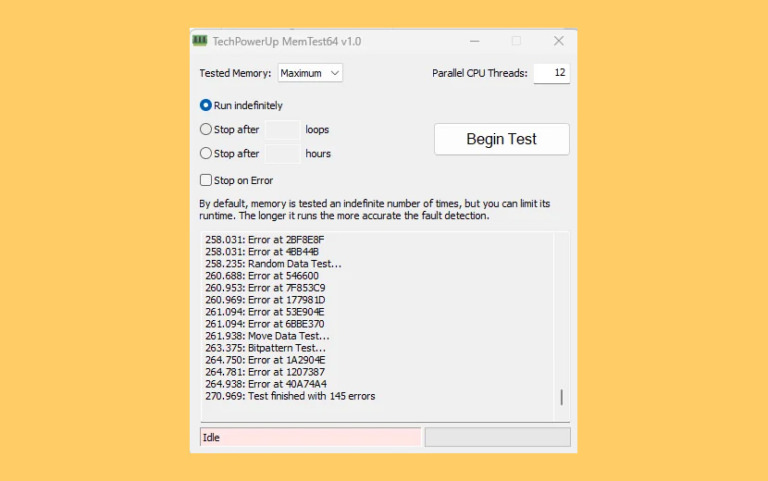 Memory Test App Software 7 Freeware - Test RAM For Bad Memory On Windows, Linux and macOS