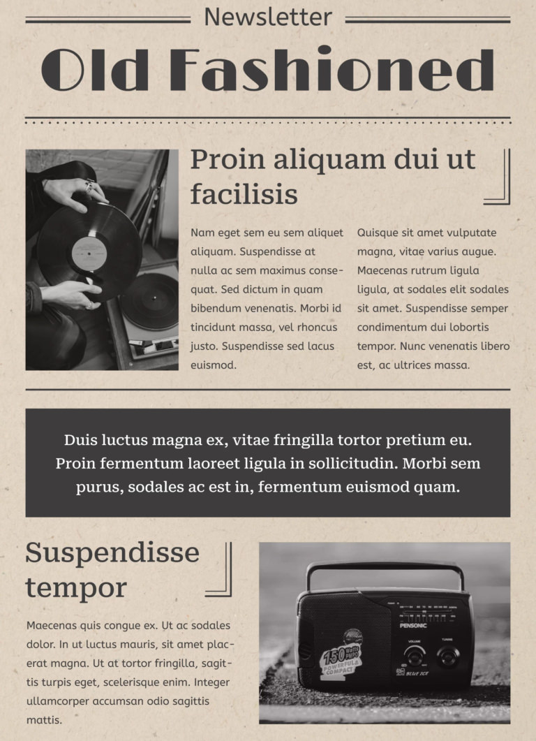 40 Free Printable A4 Newsletter Templates For School And Community ...