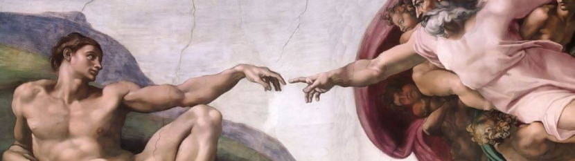 The Creation of Adam Dual Screen Wallpaper