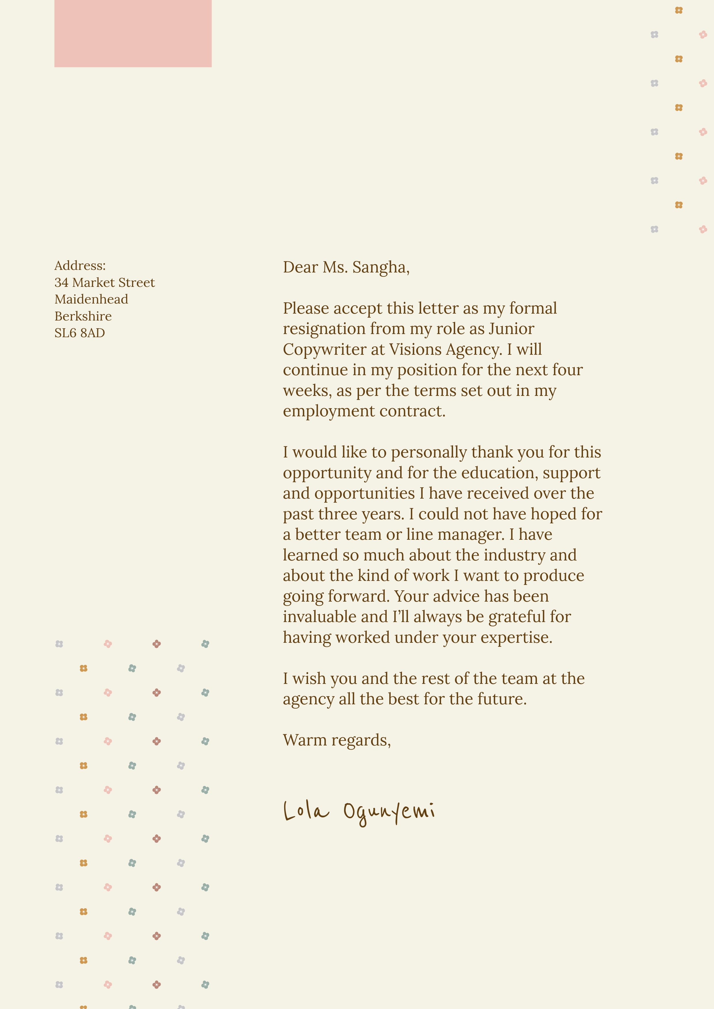 23 Free Editable Simple Resignation Letter Templates