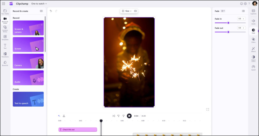 Microsoft Clipchamp