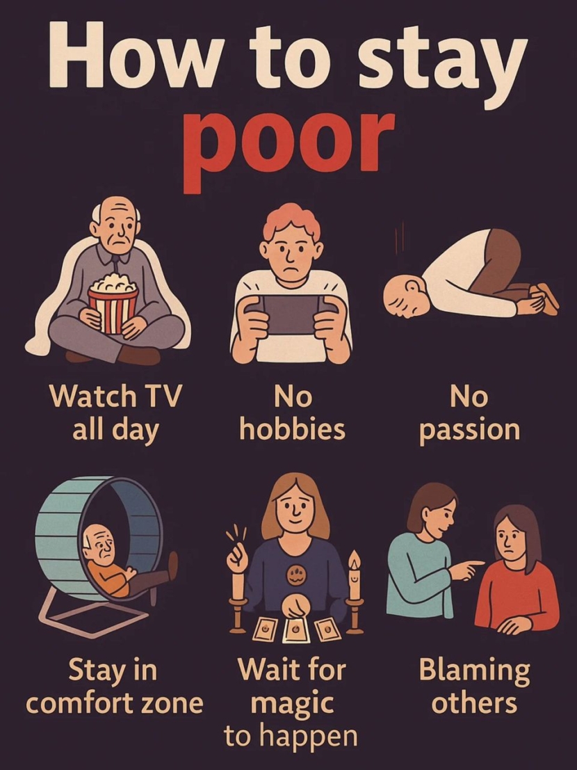 6 ways to stay poor