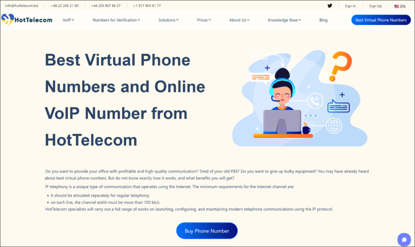 Hot Telecom Virtual Fax Numbers